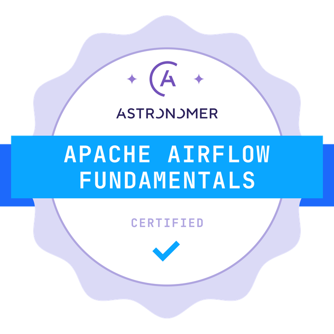 Apache Airflow Fundamentals badge